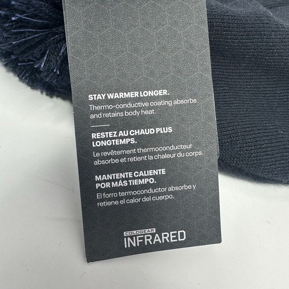 NEW Under Armour Naval Academy Midshipmen Navy Cuffed‎ Pom Hat Winter Cap Beanie - Picture 6 of 8